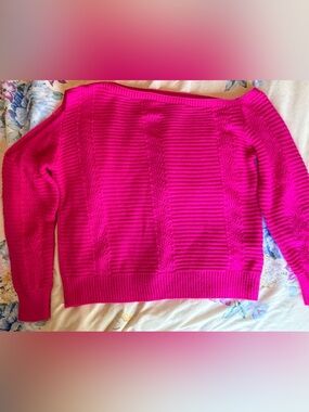 Women's Hot Pink Knit Sweater